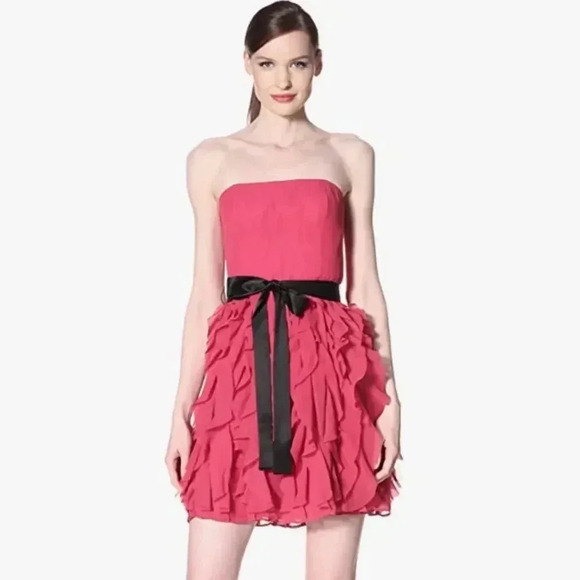 Aidan Mattox Dresses & Skirts - Aidan Mattox Strapless Ruffle Mini Dress